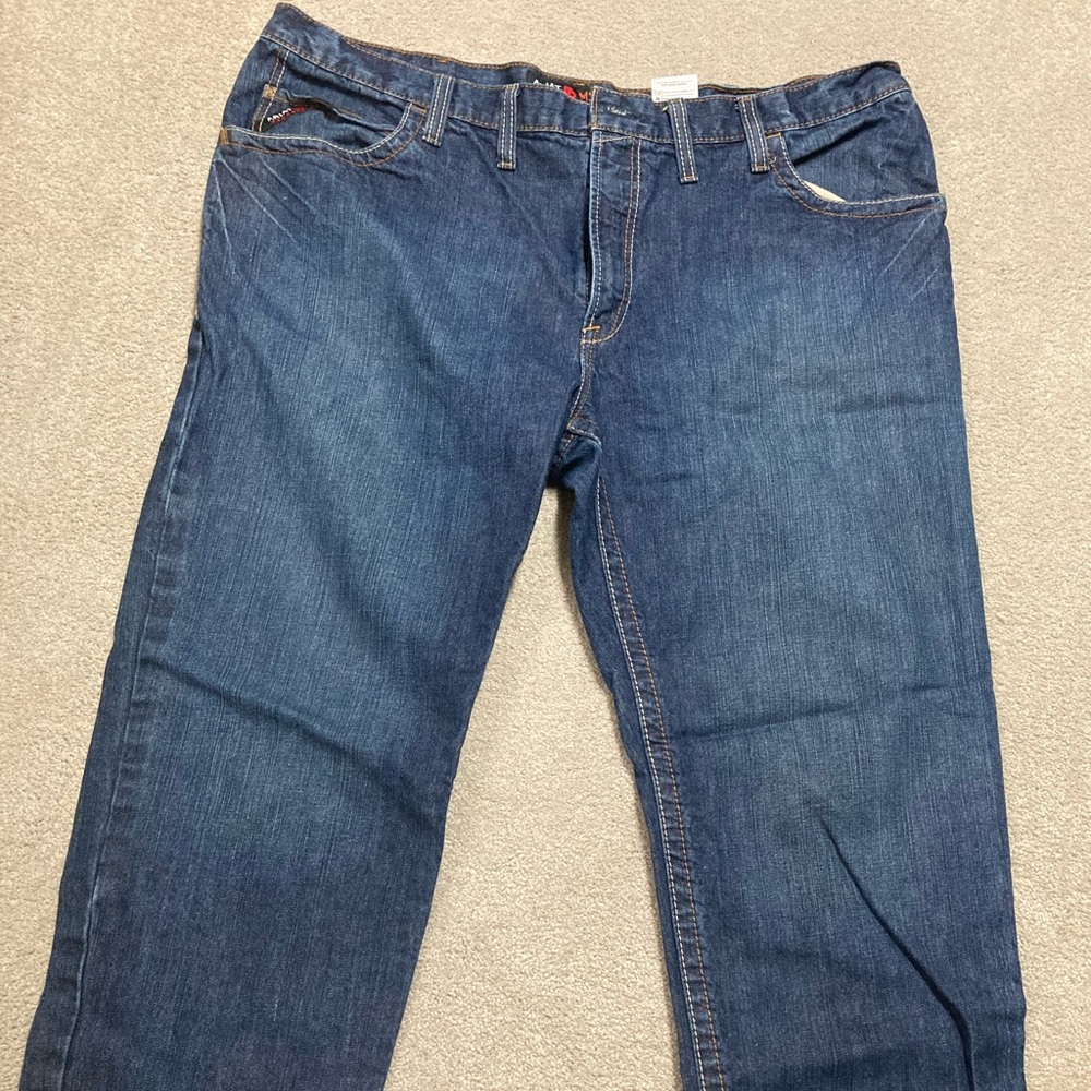 Ariat Men's Relaxed Fit Dark Blue Jeans